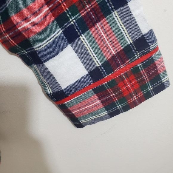NWT Vineyard Vines Women's Flannel Pajama PJ Top Plaid Preppy Holiday Large - Picture 7 of 11